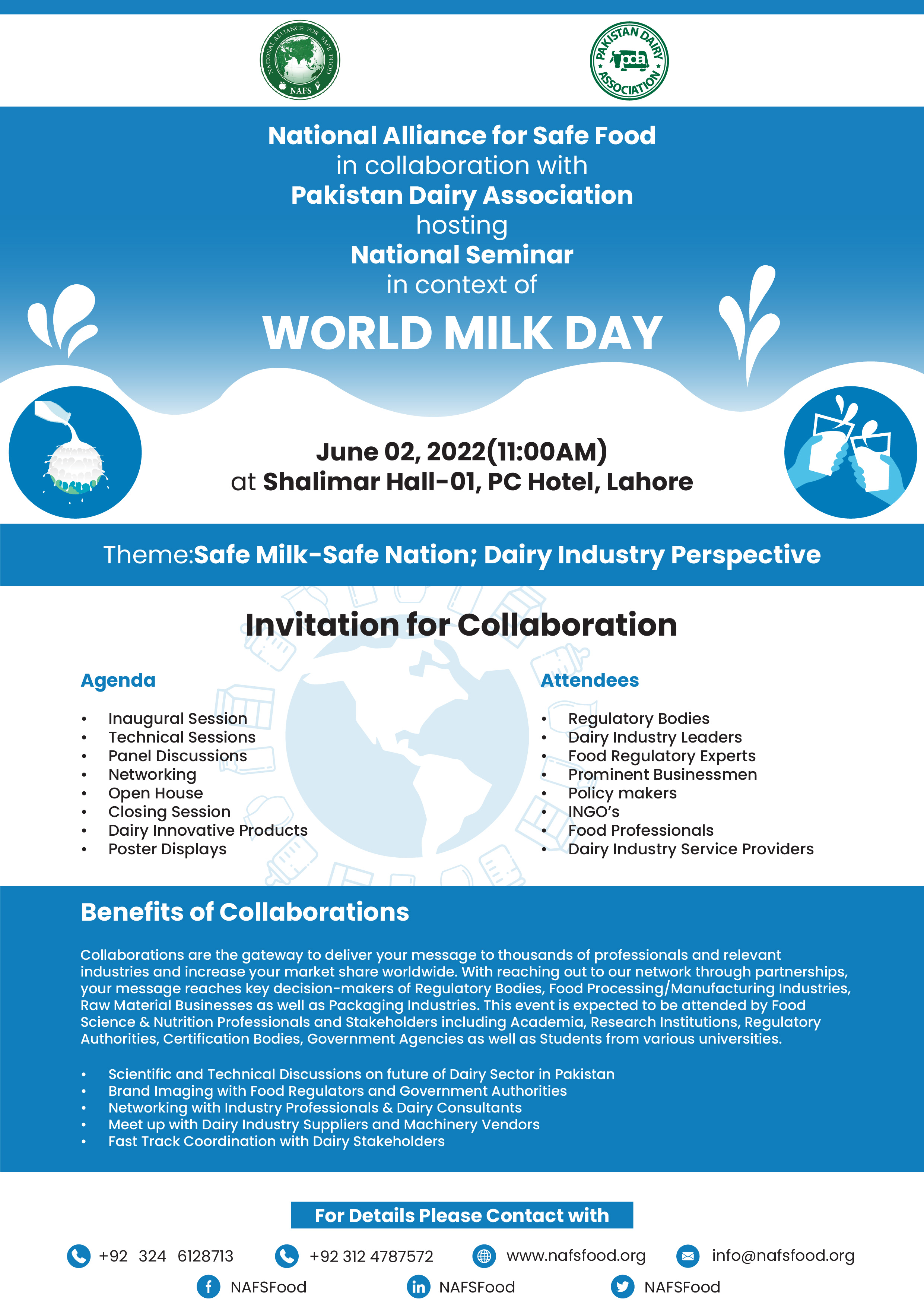 World Milk Day "World Milk Day" Theme Safe MilkSafe Nation; Dairy