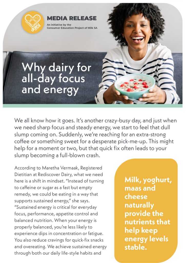 Consumer Education Project of Milk SA (CEP)